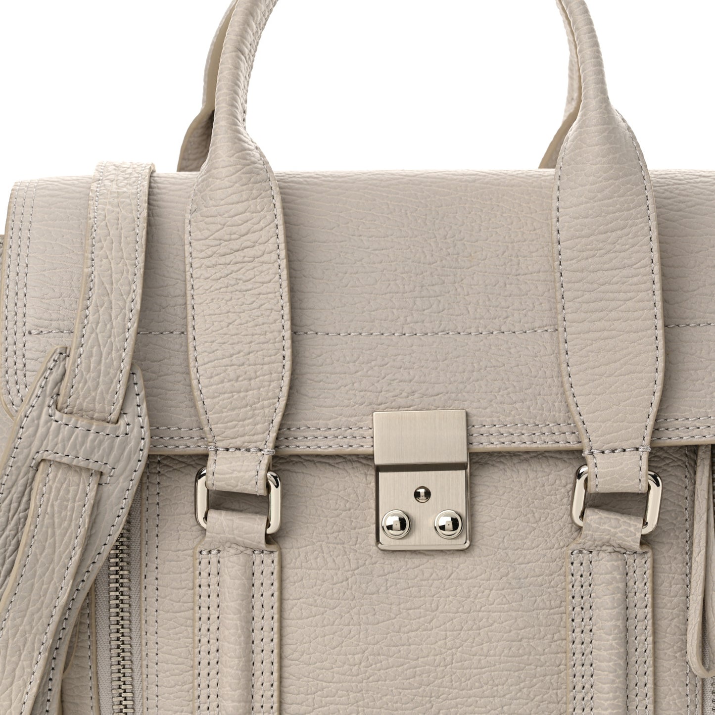Textured Calfskin Medium Pashli Satchel Feather