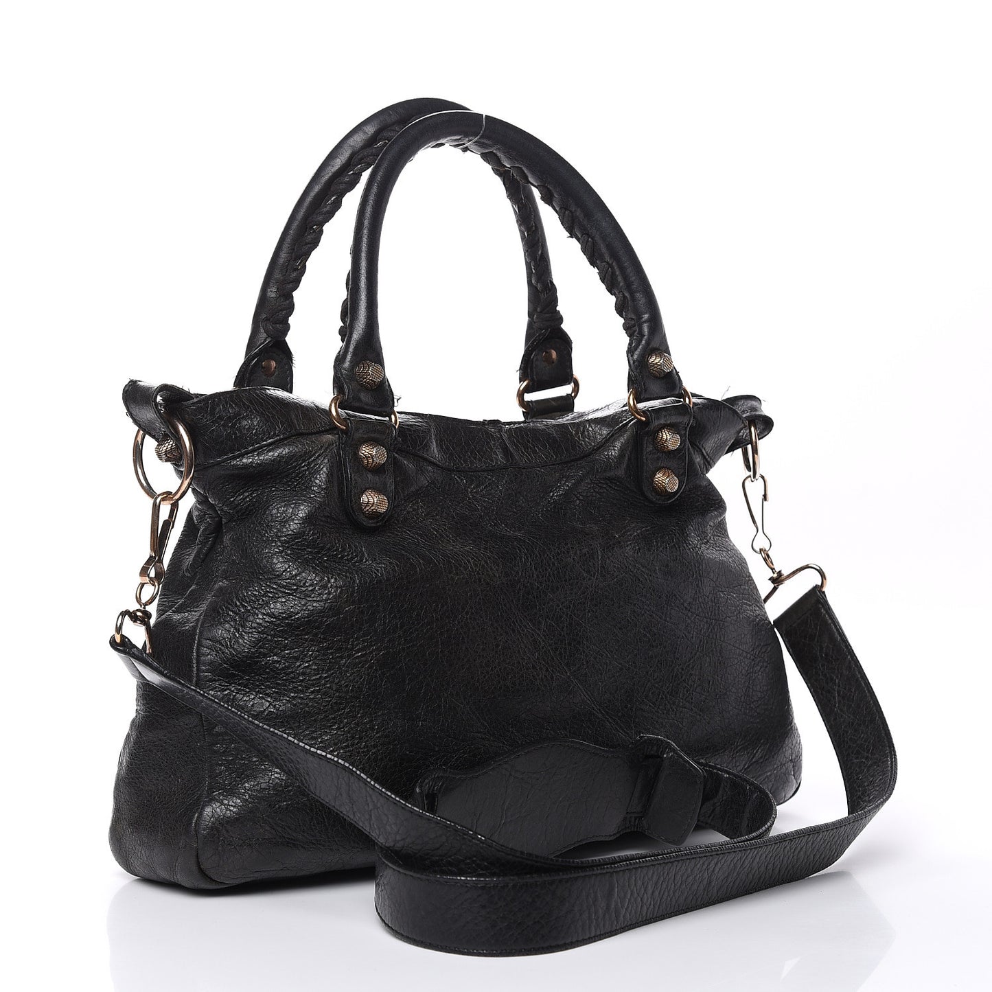 Agneau Giant 12 Rose Gold Hardware Town Black