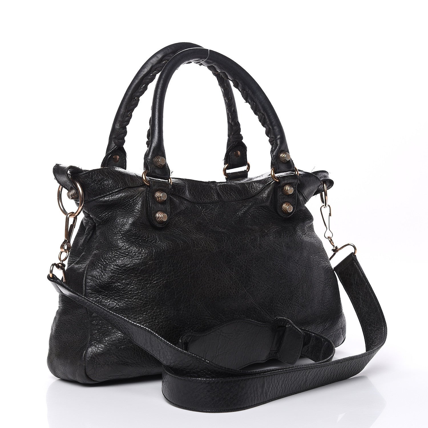 Balenciaga Agneau Giant 12 Rose Gold Hardware Town Black 4 of 16