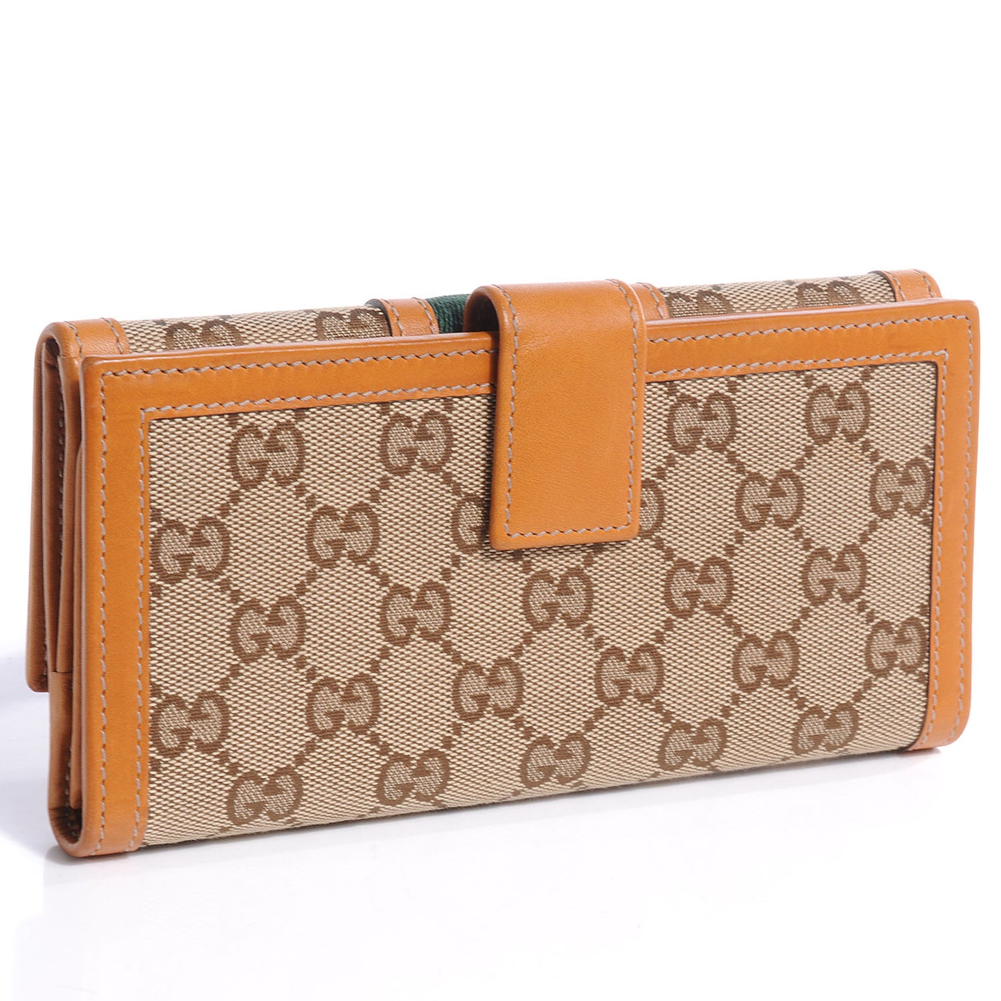 Monogram Vintage Web Continental Wallet Tan