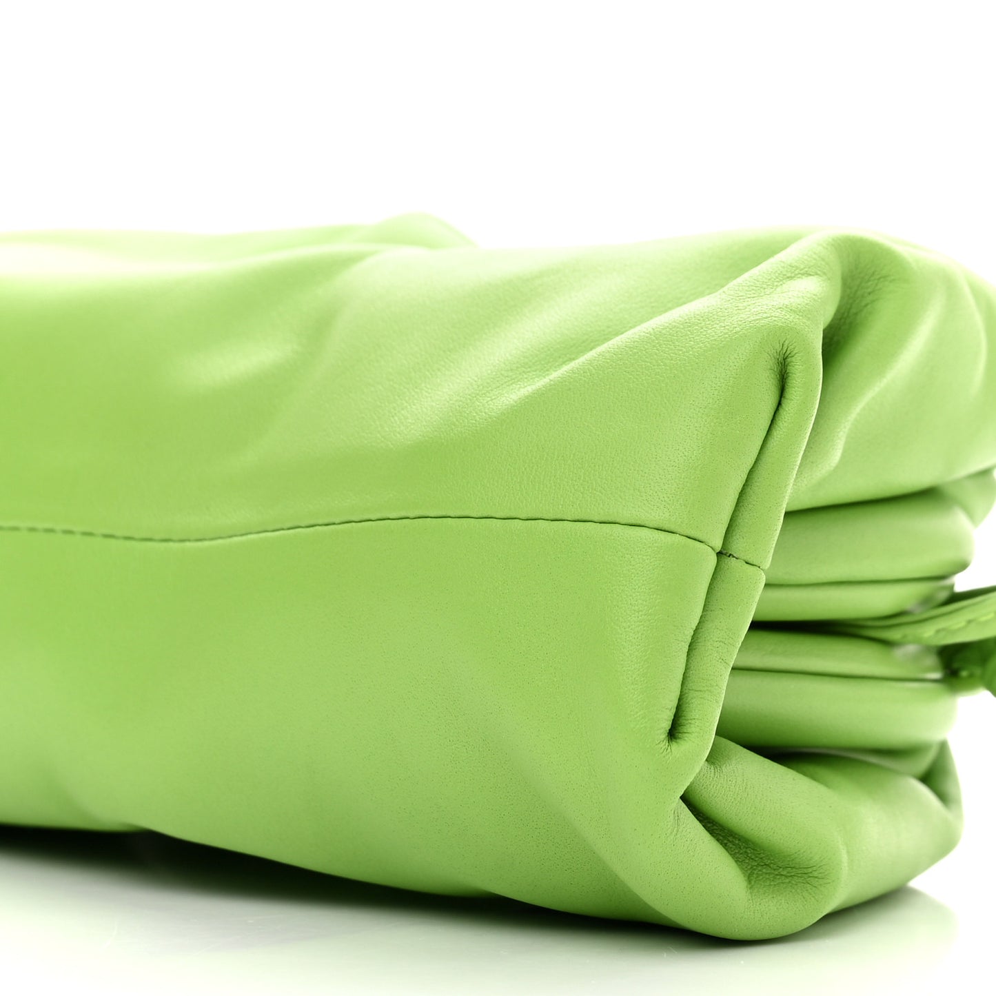 Butter Calfskin The Mini Pouch Acid Green