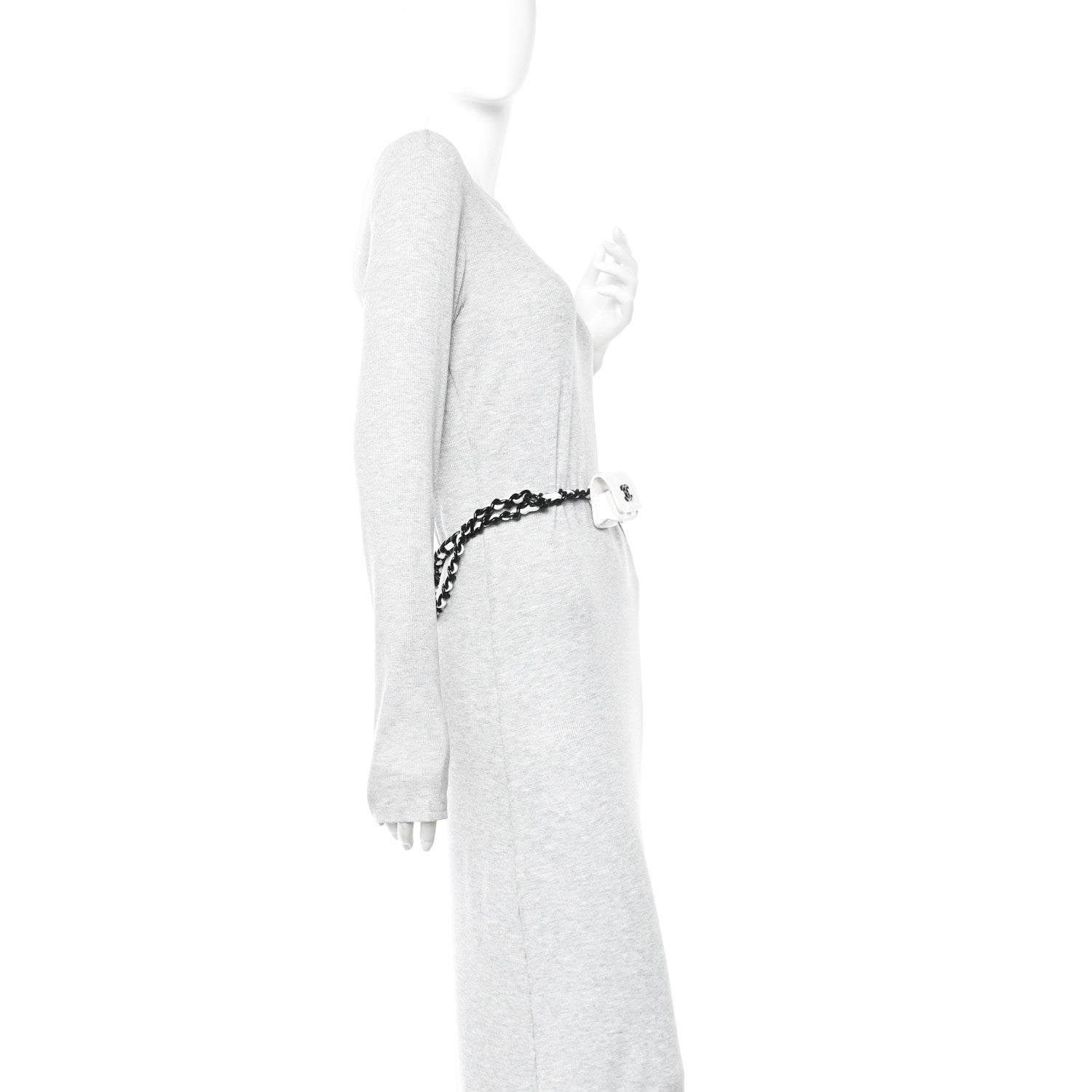Chanel Caviar Quilted Airpods Pro Holder Belt White 2 of 11