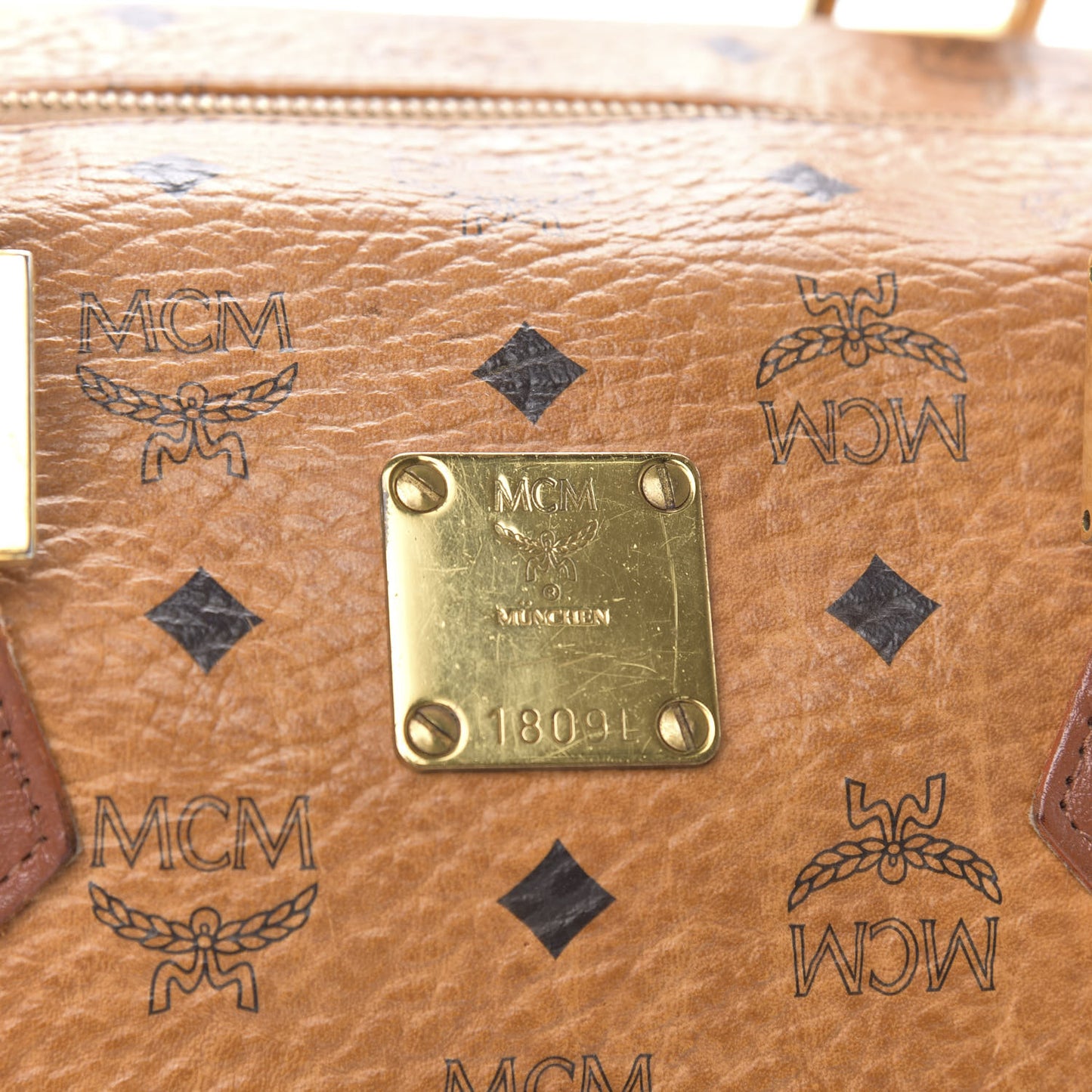 Visetos Essential Boston Bag Cognac