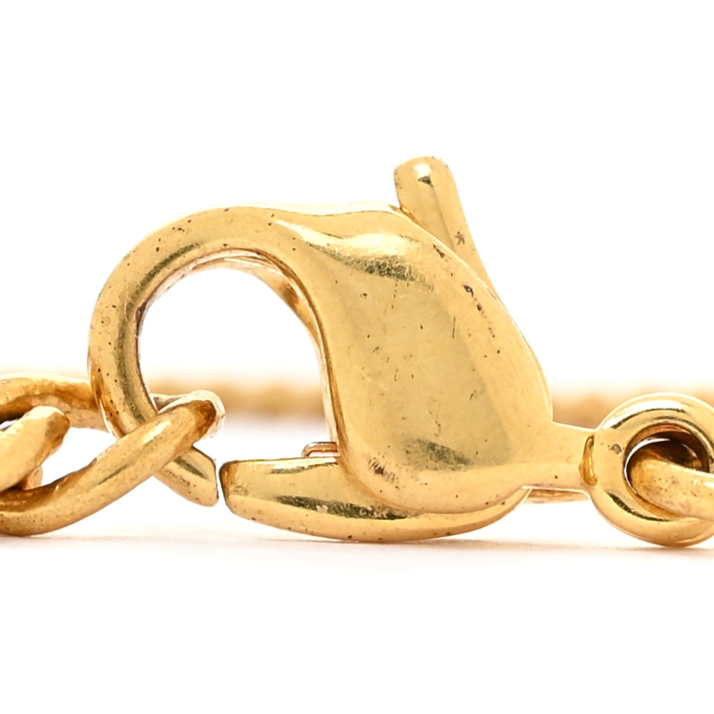 Metal Logo Chain Bracelet Gold
