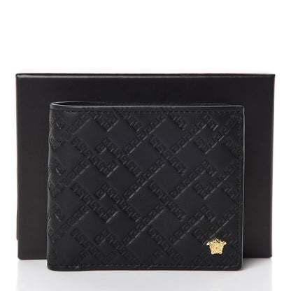 Versace Nappa Logo Bi-Fold Wallet Black 7 of 7