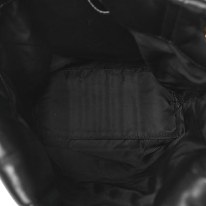 Burberry Lambskin Quilted Medium Lola Bucket Bag Black 5 of 8