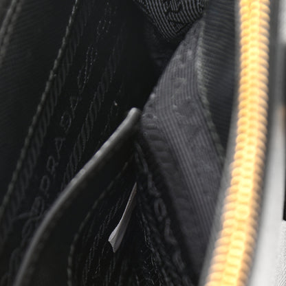 Prada Saffiano Mini Galleria Double Zip Tote Black 7 of 11