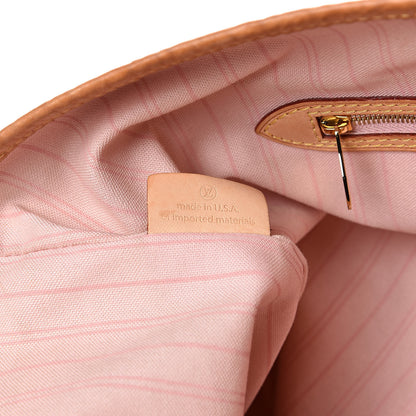 Louis Vuitton Damier Azur Delightful MM Rose Ballerine 7 of 17