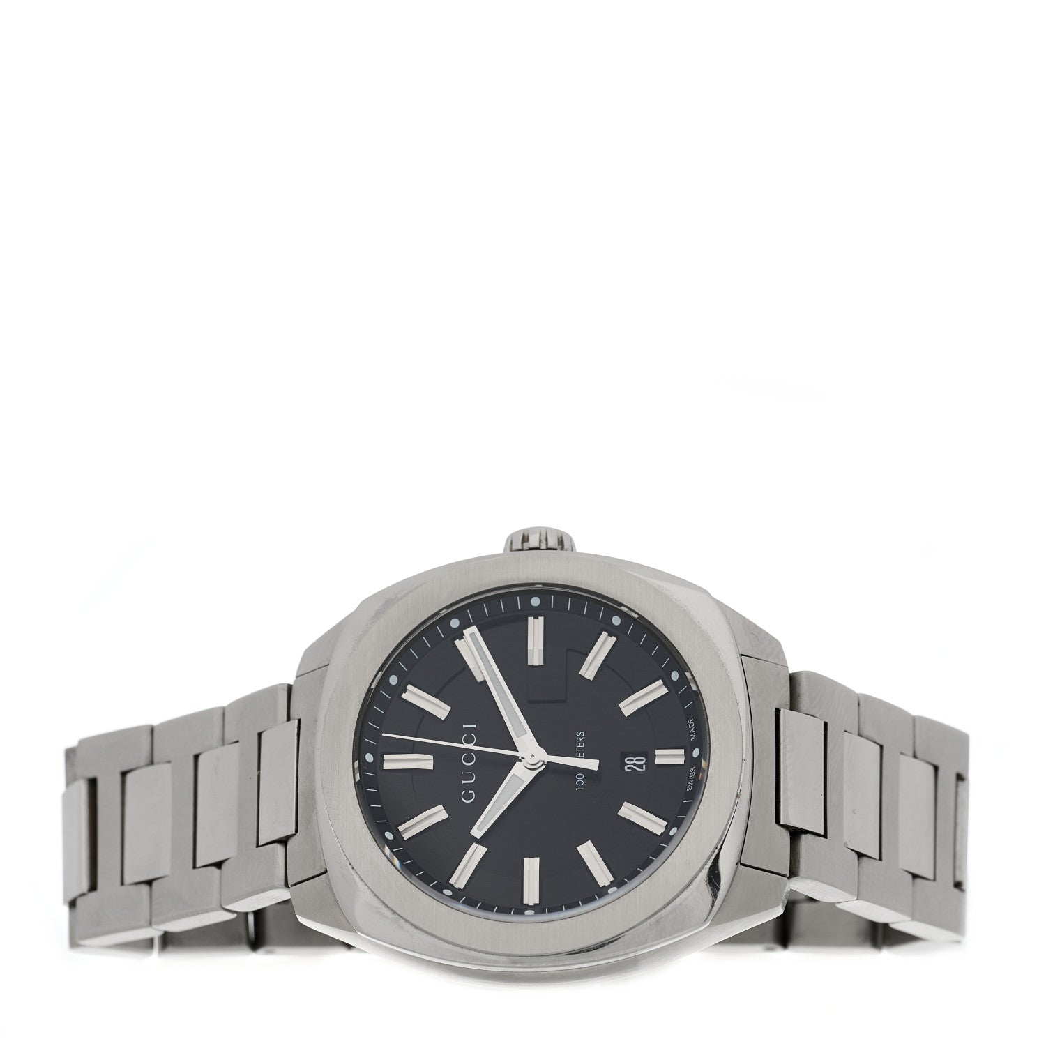 Gucci Stainless Steel 40mm GG2570 Quartz Watch Black 2 of 5