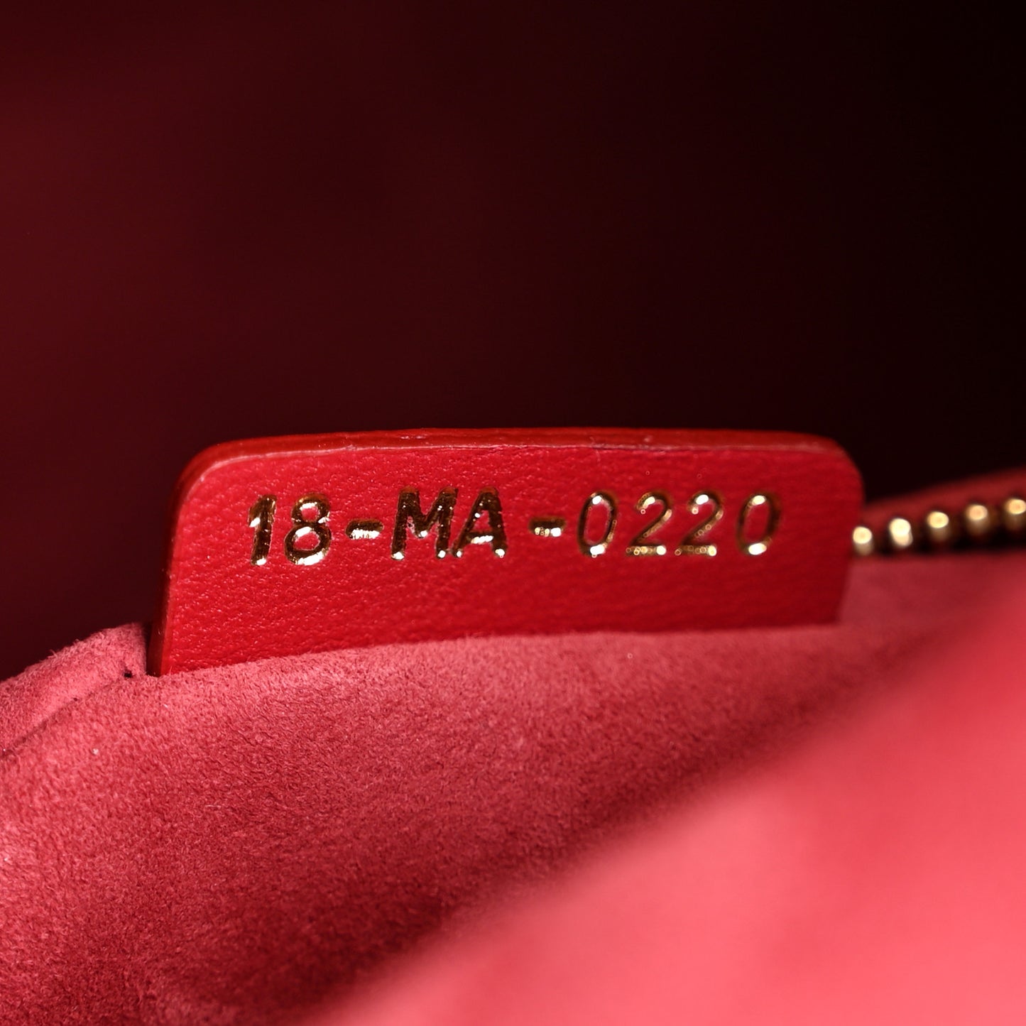 Lambskin Cannage Medium Lady Dior Red