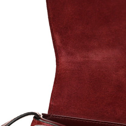 Gucci Suede Medium Arli Flap Shoulder Bag Vintage Bordeaux 12 of 15