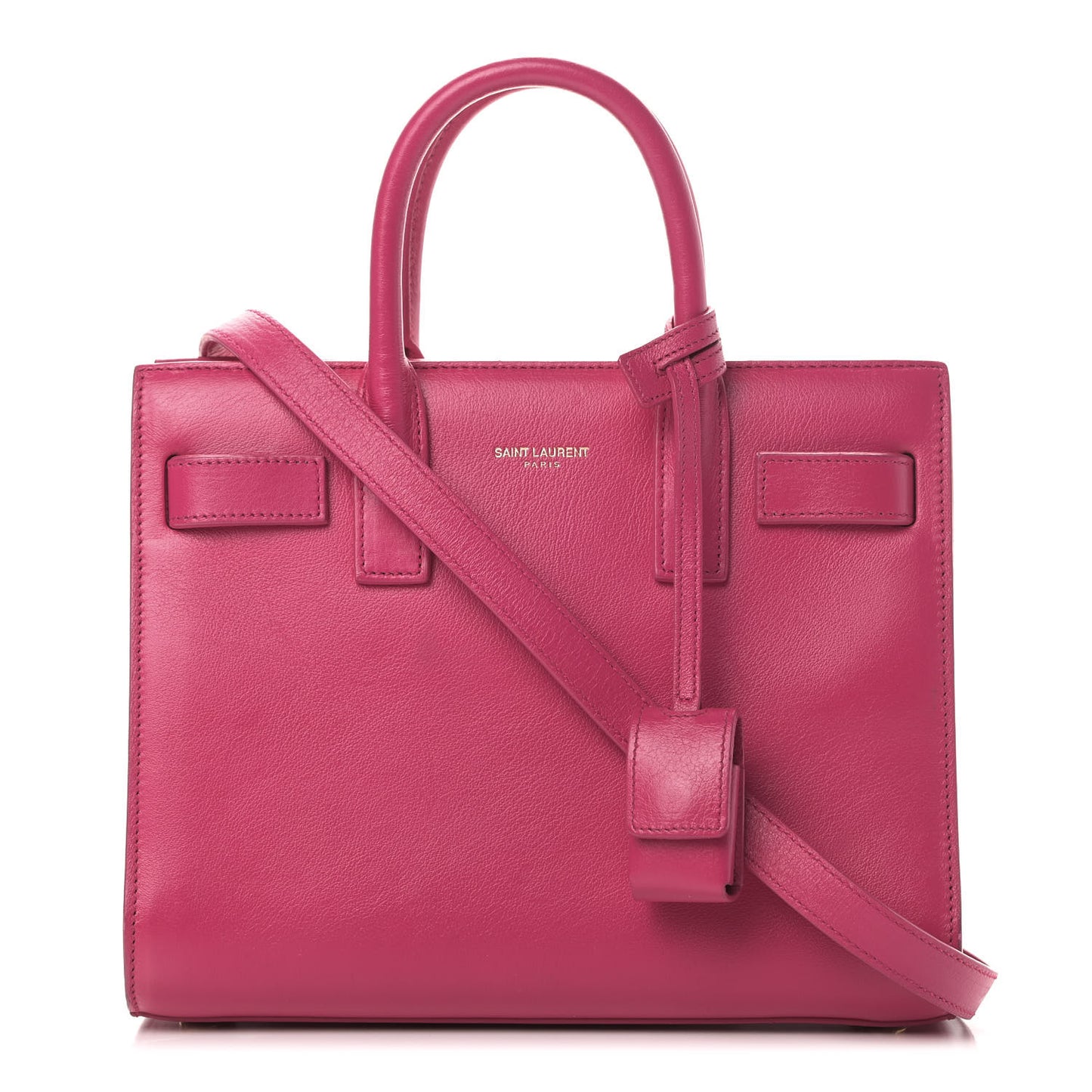 Calfskin Nano Sac De Jour Lipstick Fuchsia