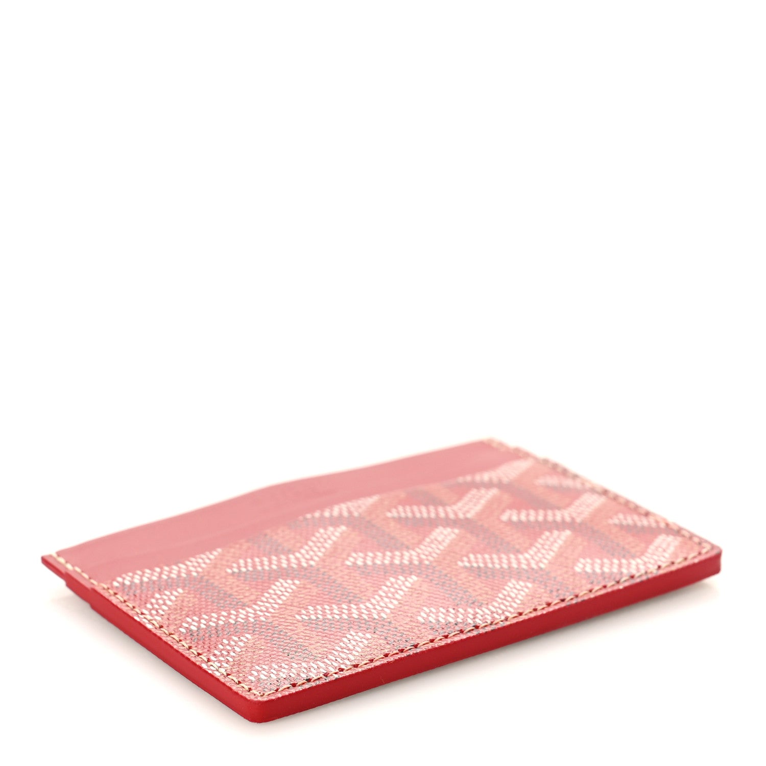 Goyard Goyardine Saint Sulpice Card Holder Red 4 of 8