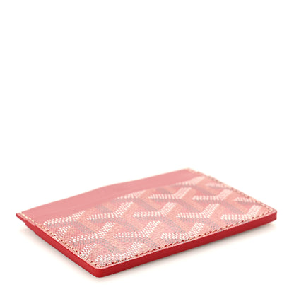 Goyard Goyardine Saint Sulpice Card Holder Red 4 of 8