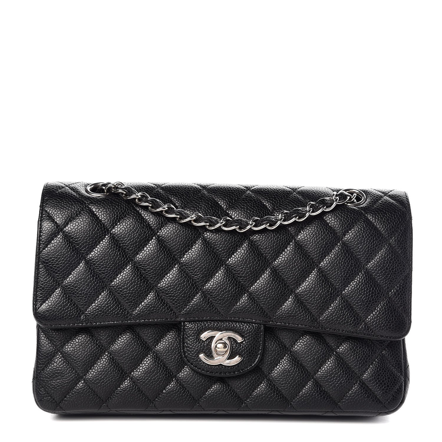 Chanel Caviar Quilted Medium Double Flap Black 1 of 9