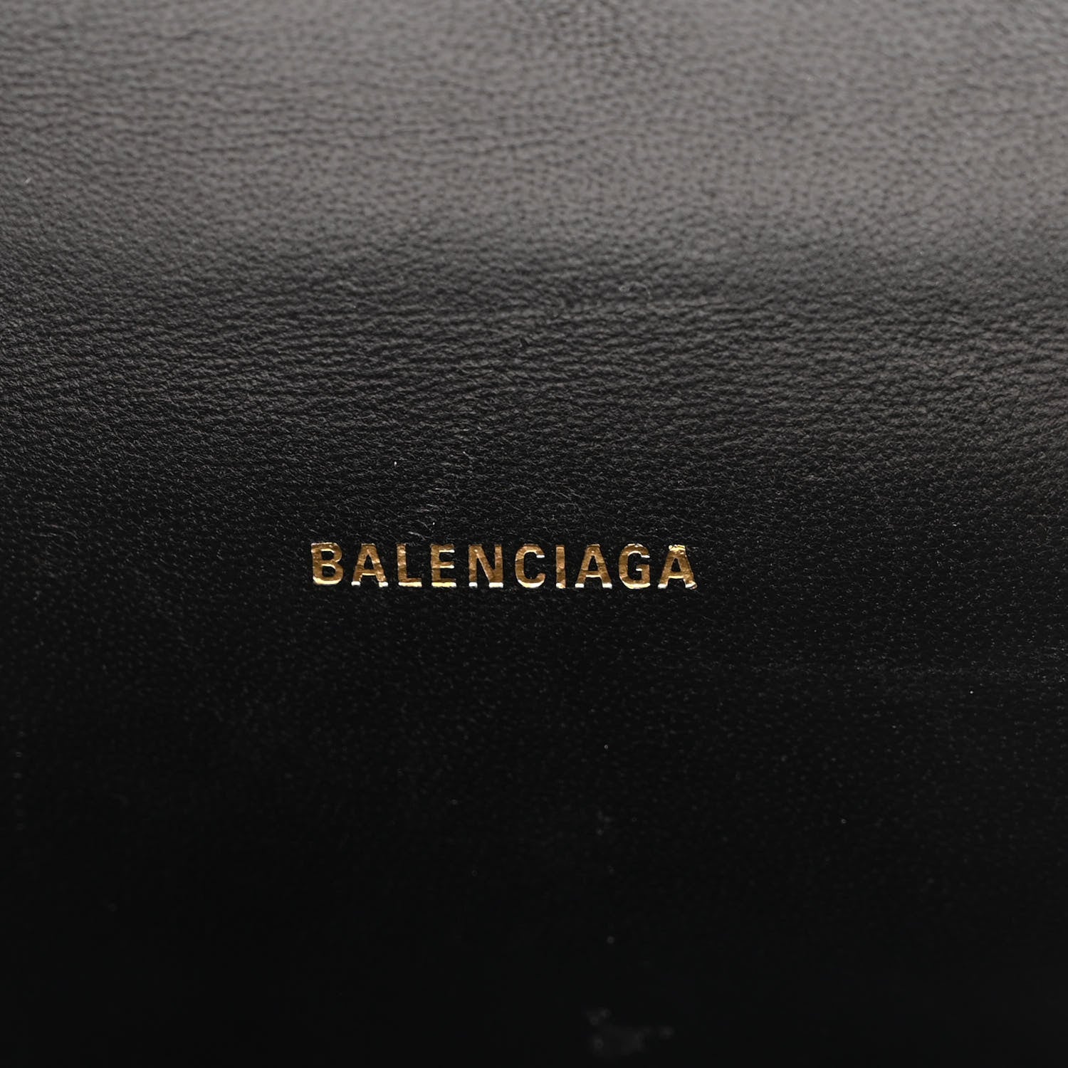 Balenciaga Shiny Box Calfskin Hourglass Top Handle Bag XS Black 6 of 10