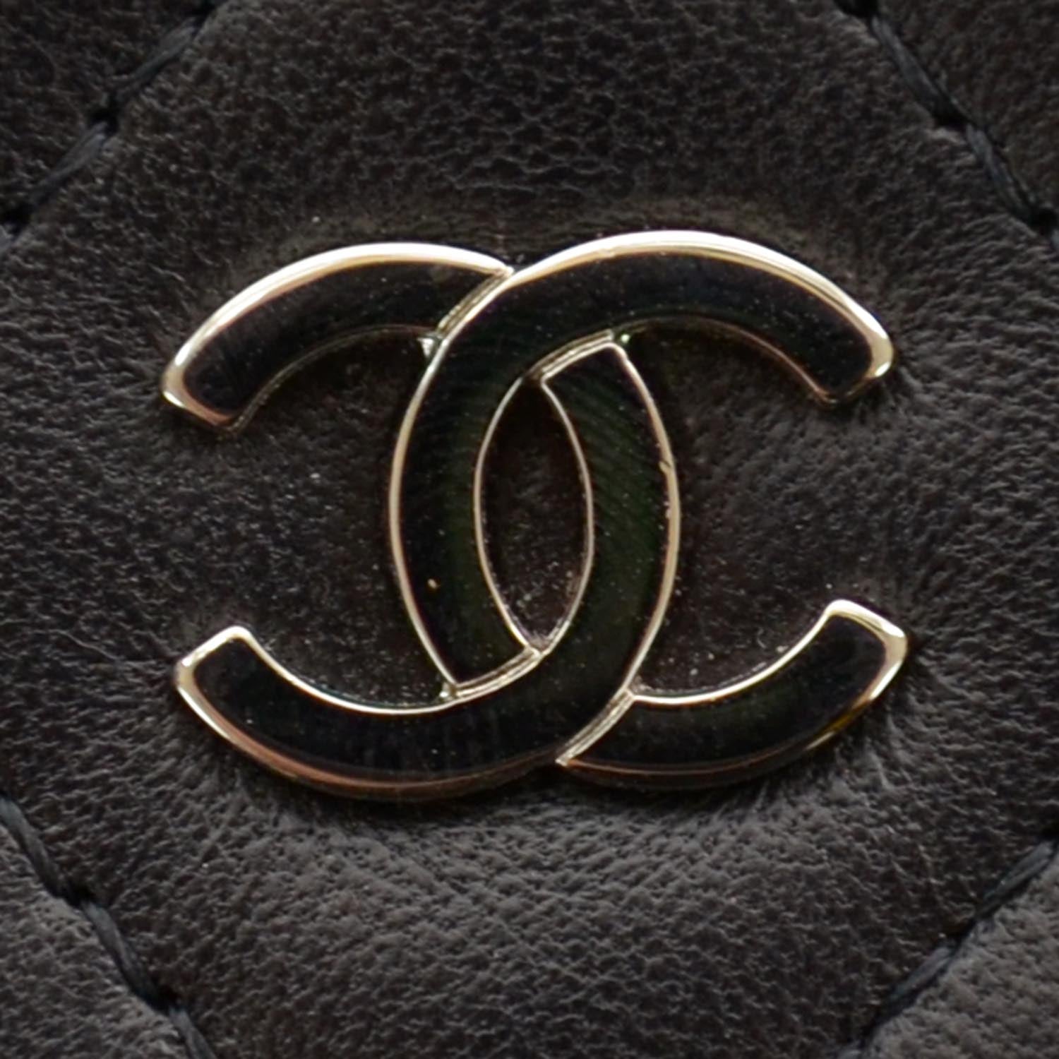 Chanel Lambskin Quilted Wallet On Chain Black 5 of 9