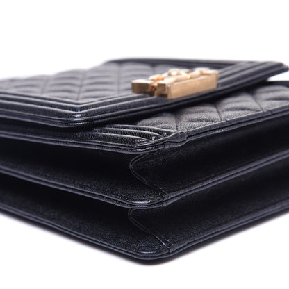 Chanel Caviar Quilted North South Boy Flap Black 6 of 15