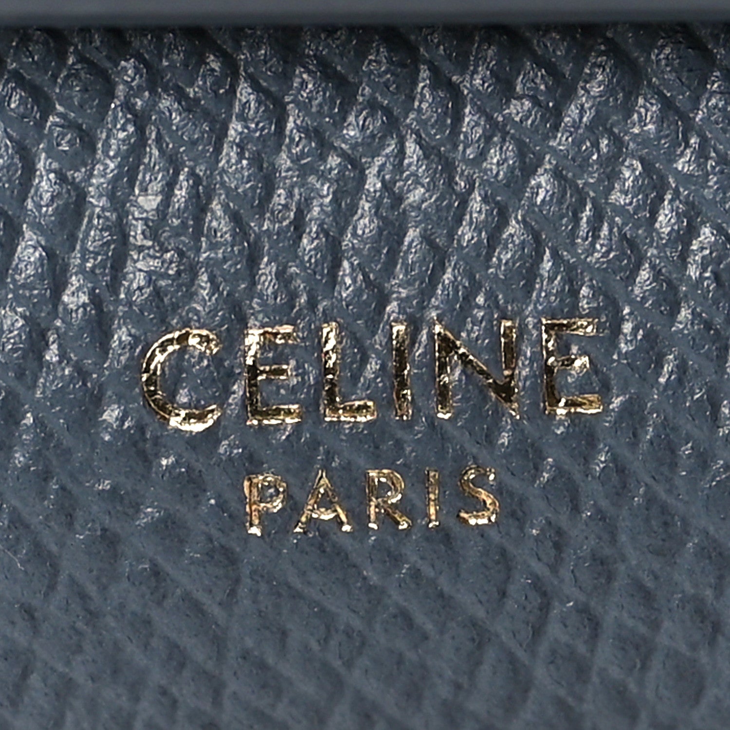 Celine Grained Calfskin Large Flap Wallet Grey 6 of 7
