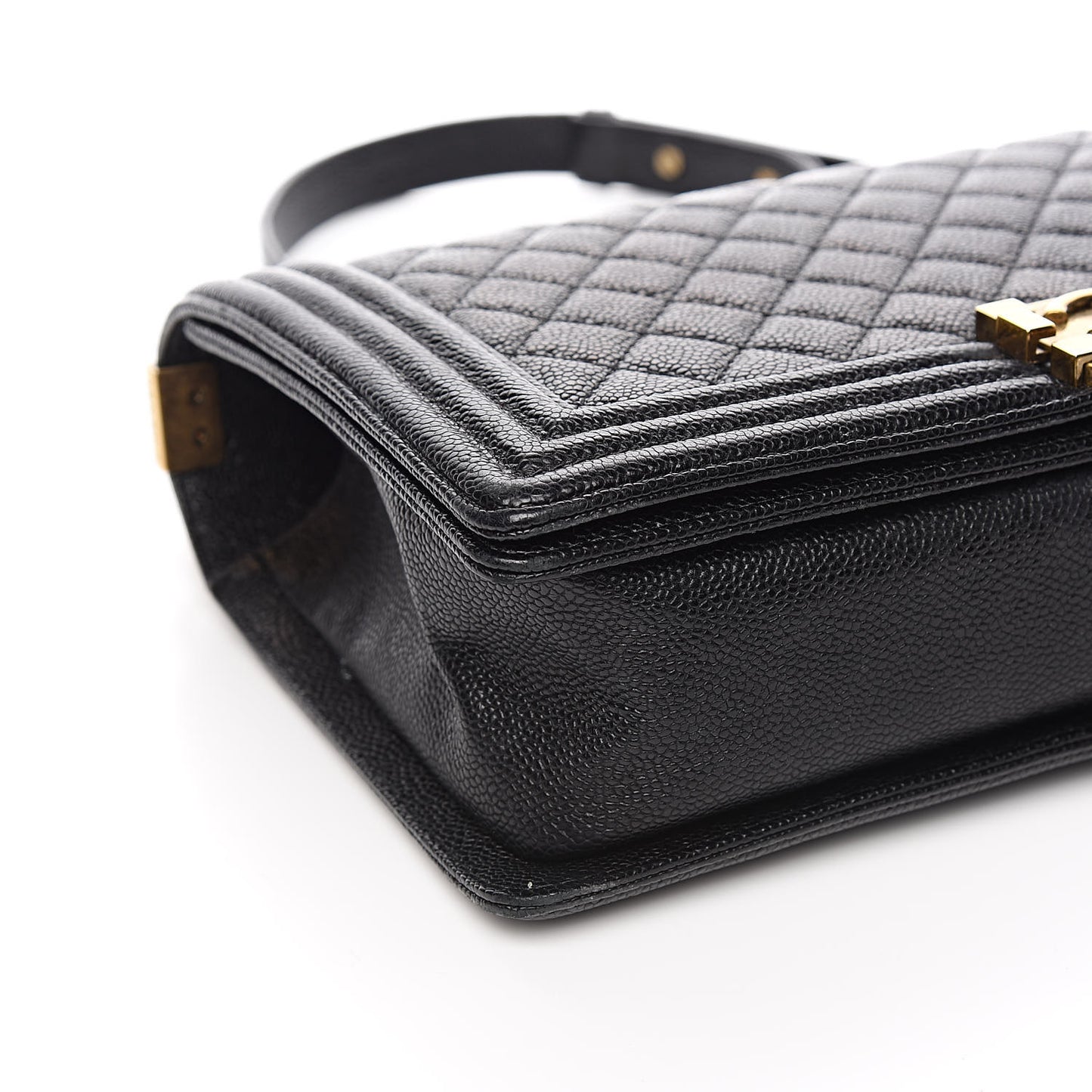 Caviar Quilted New Medium Boy Flap Black