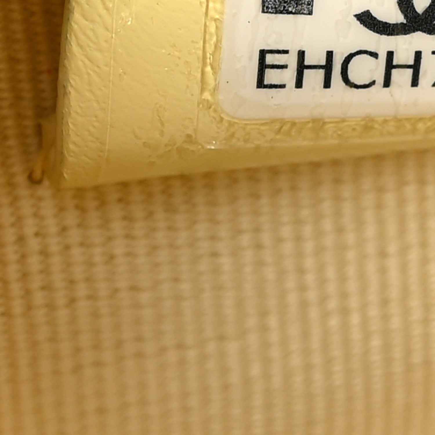 Chanel Caviar Quilted Barrel Clutch With Chain Light Yellow 7 of 11