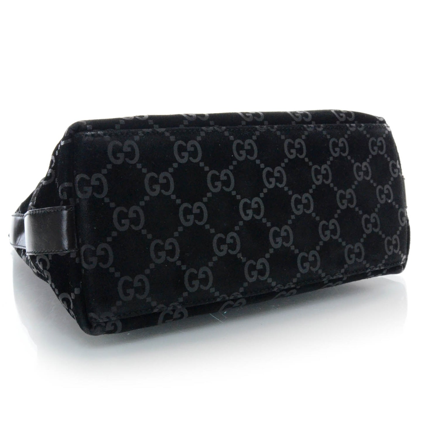 Suede Guccissima Small Hobo Black