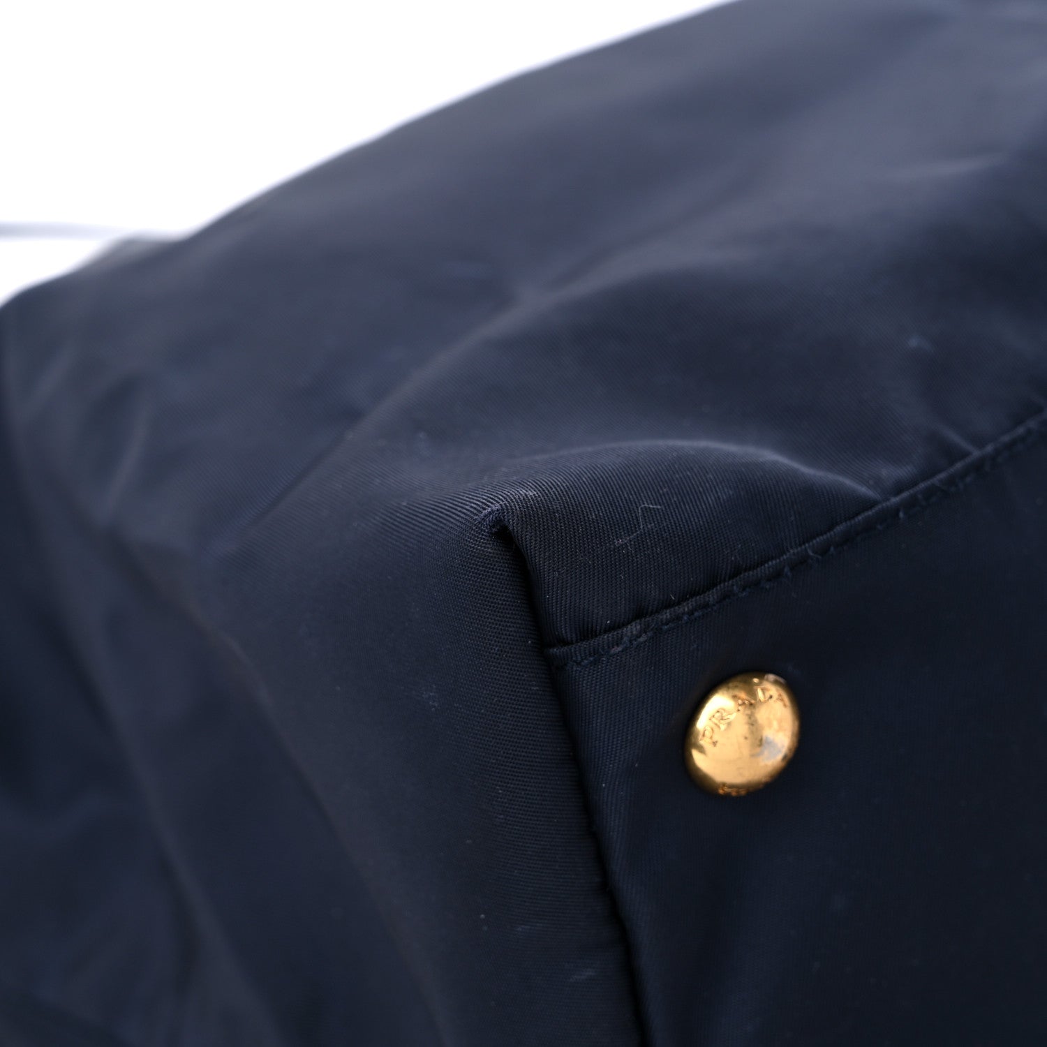 Prada Tessuto Nylon Saffiano Tote Blue 8 of 18