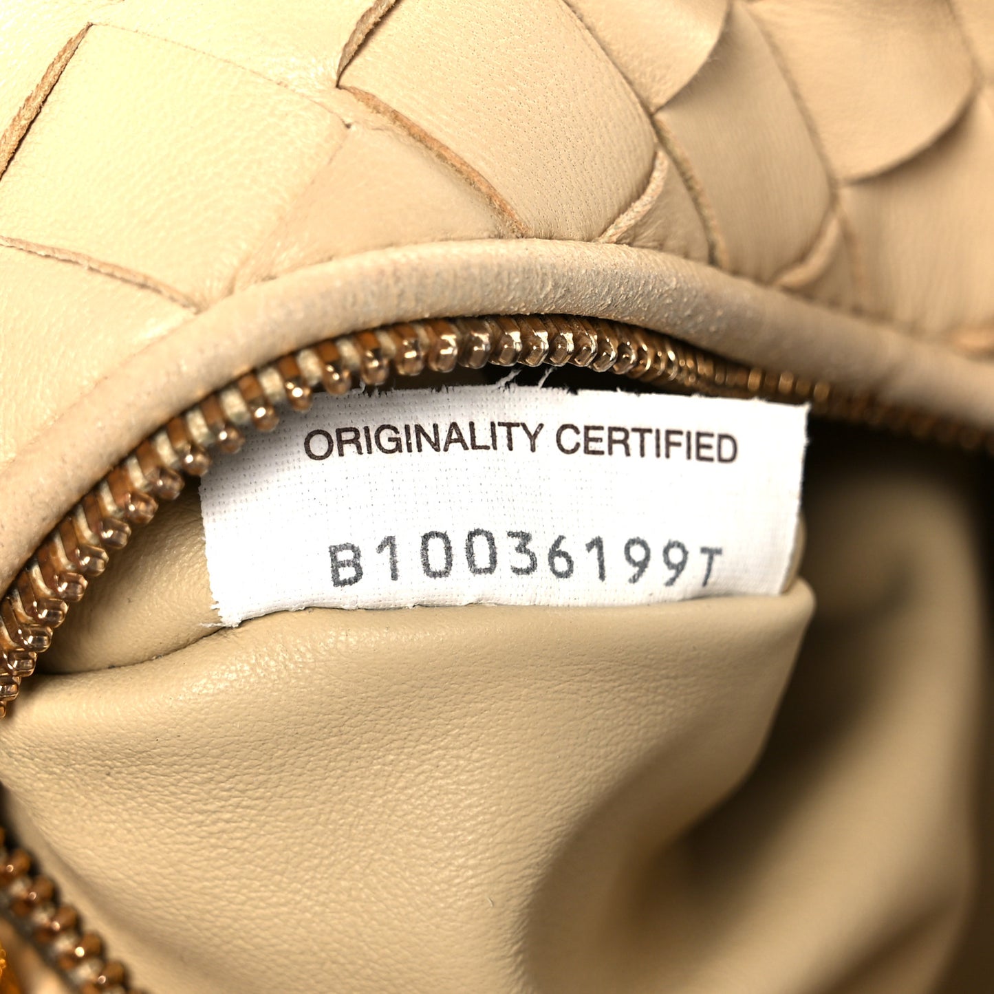 Nappa Intrecciato Mini Jodie Almond