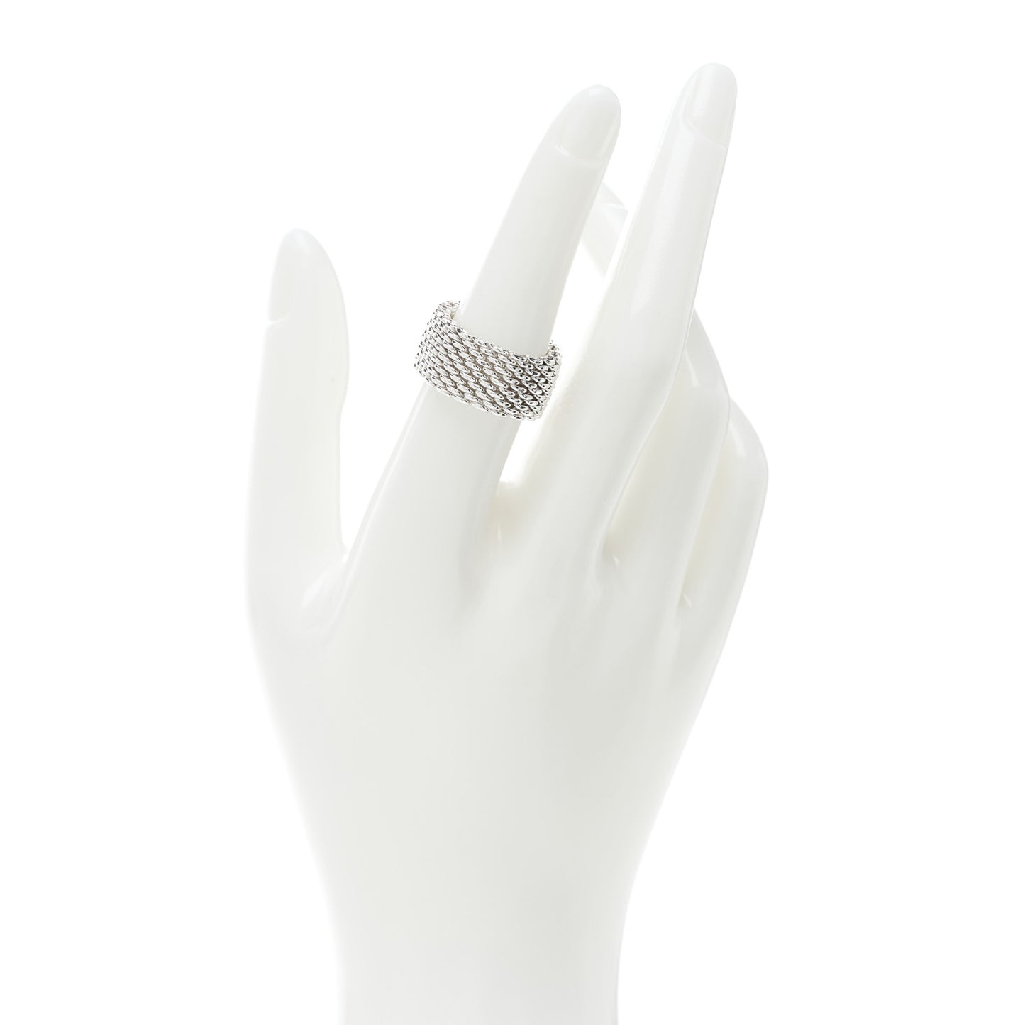 Sterling Silver Somerset Mesh Ring 52 6