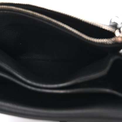 Balenciaga Veau Papier Triple XS Zip Around Crossbody Black 7 of 14