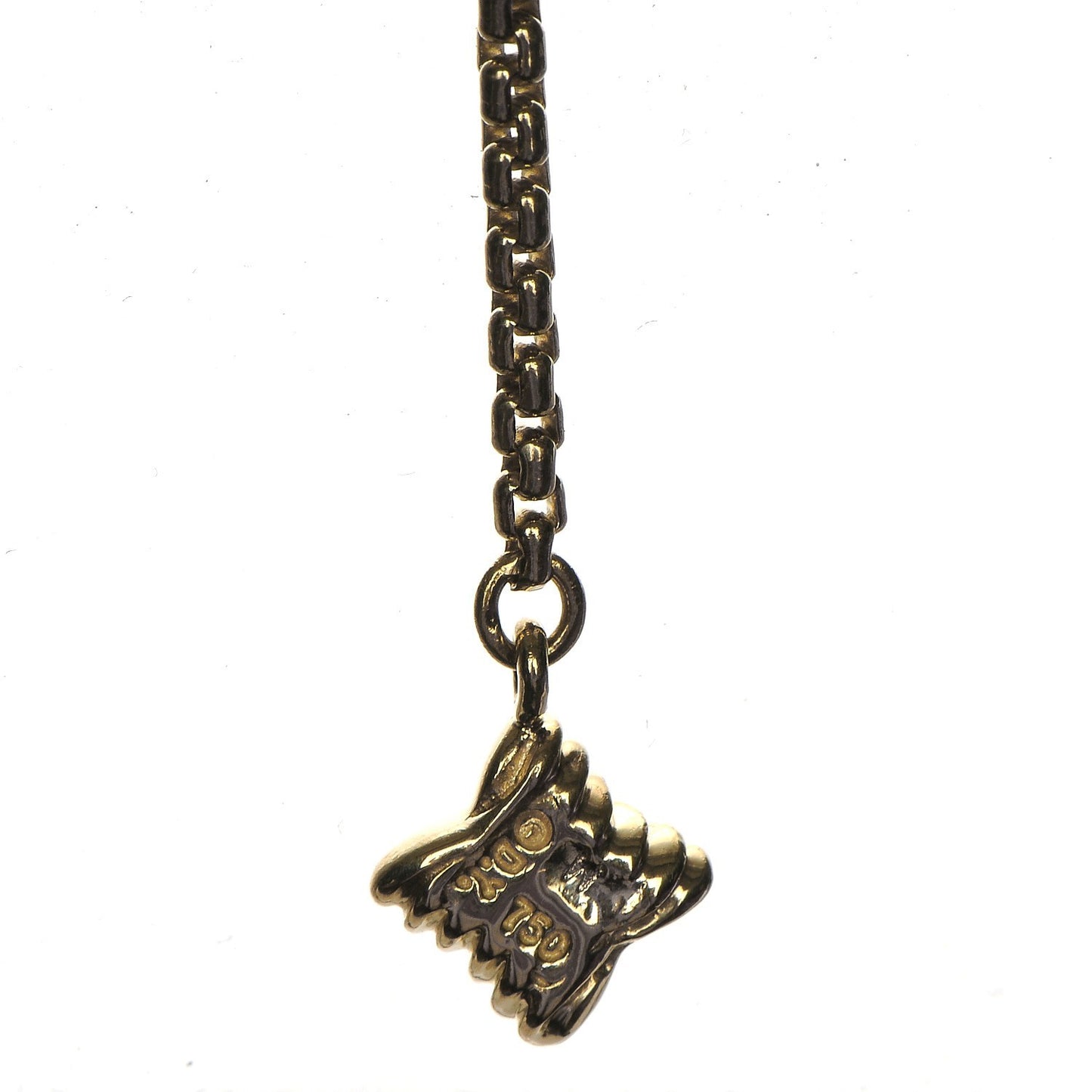 18K Yellow Gold Diamond Quatrefoil Lariat Necklace