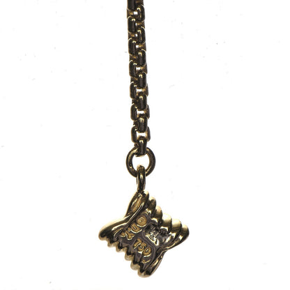 David Yurman 18K Yellow Gold Diamond Quatrefoil Lariat Necklace 4 of 6