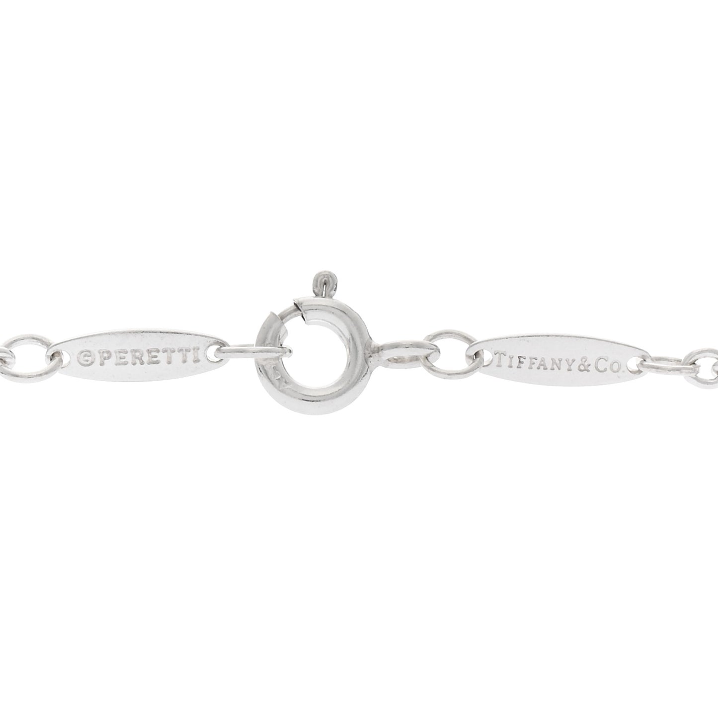 Sterling Silver Extra Large Elsa Peretti Bottle Pendant Necklace