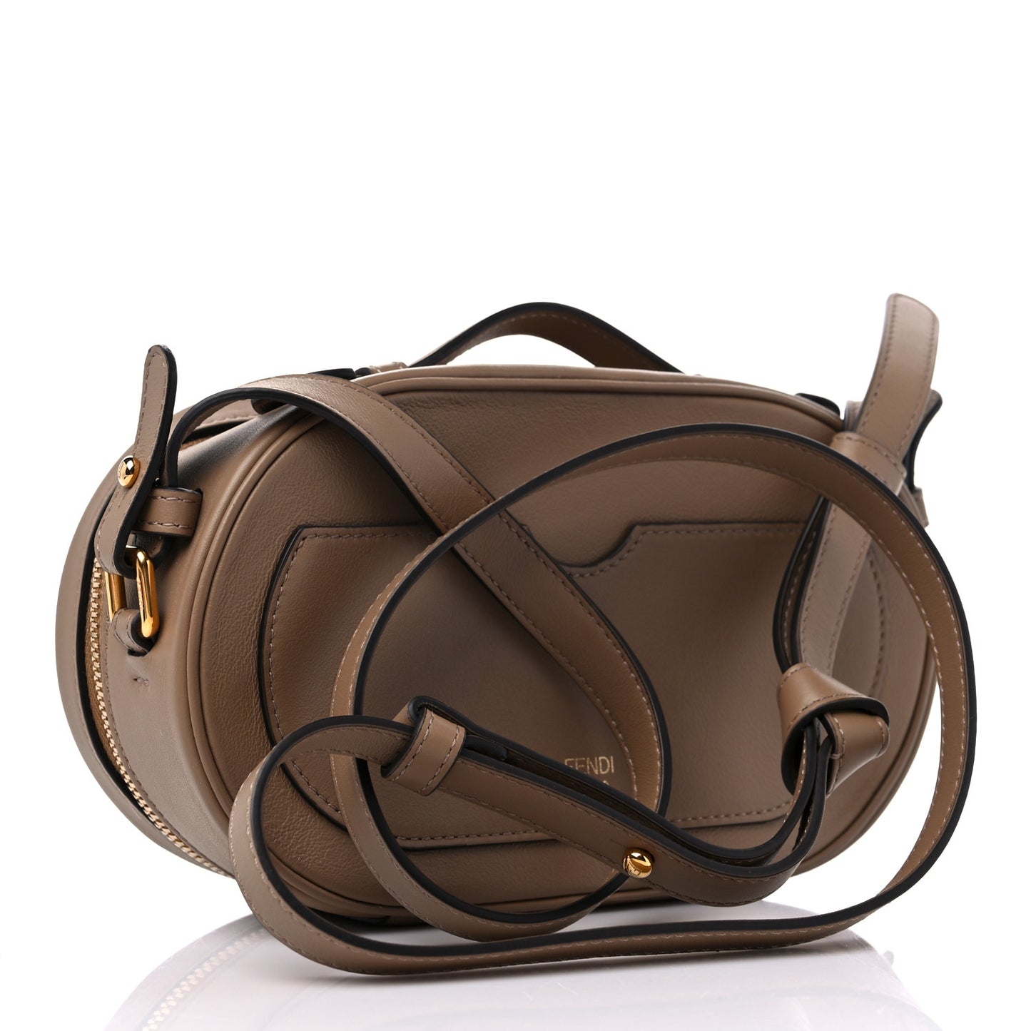 Vitello Grace Camoscio O'Lock Mini Camera Case Sand Rovere