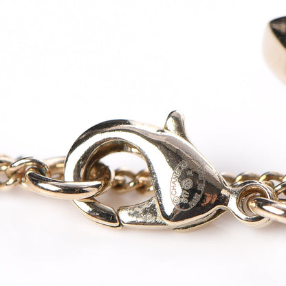 Chanel Chain CC Pearl Drop Necklace Gold 5 of 5