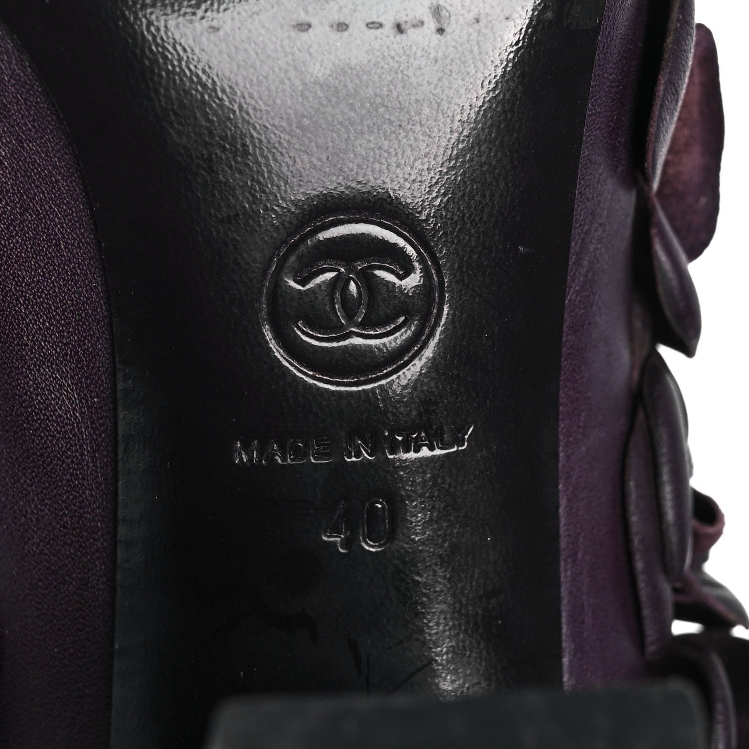 Chanel Calfskin Camellia Boots 40 Bordeaux 7 of 8
