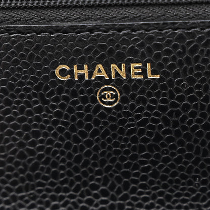 Chanel Caviar Quilted Wallet on Chain WOC Black 6 of 11