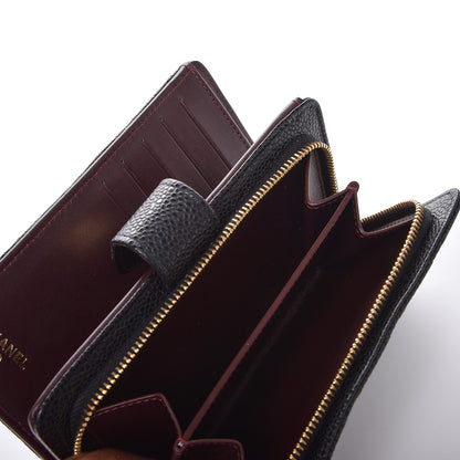 Chanel Caviar Quilted Zipped Pocket Wallet Black 8 of 11