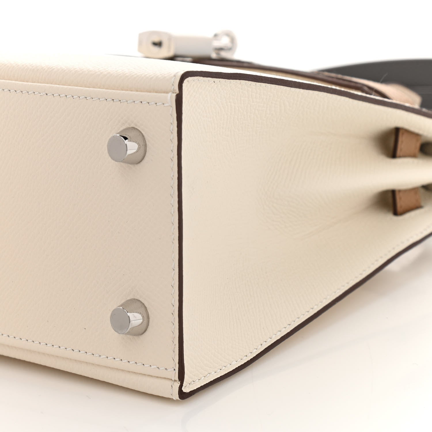 Hermes Epsom Tri-Color Kelly Sellier 25 Nata Chai Gris Meyer 10 of 11