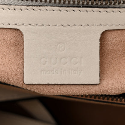 Gucci Calfskin Matelasse Small GG Marmont Tote White 7 of 17