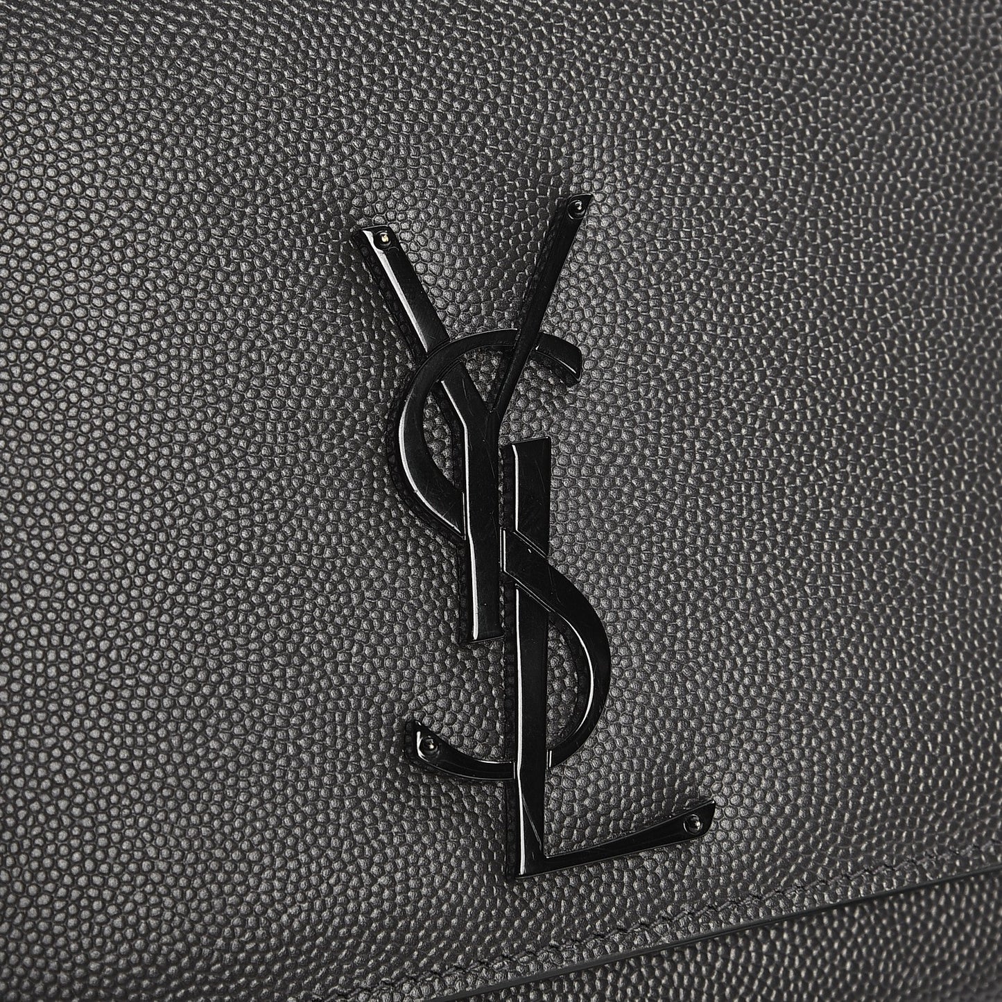 Grain De Poudre Medium Classic Monogram Kate Satchel Coal