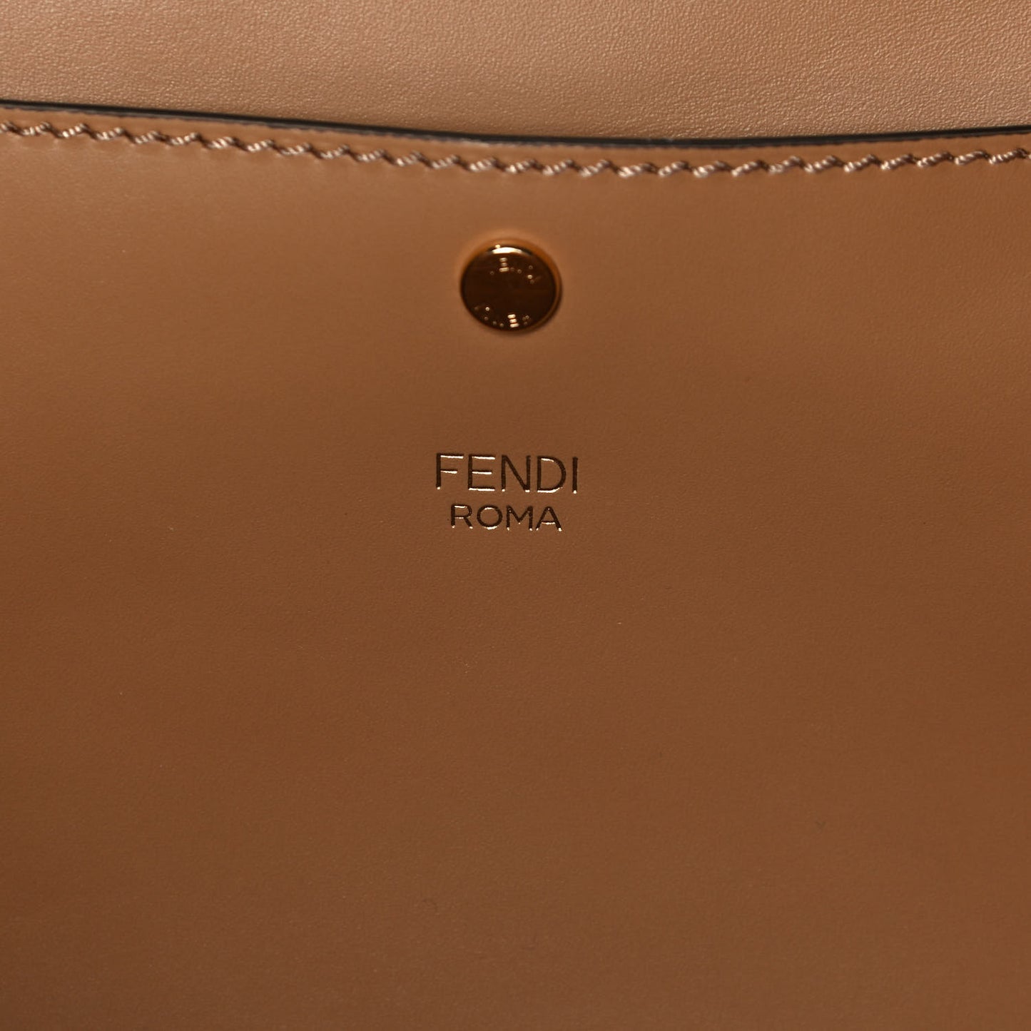 Vitello King Medium Fendi Way Tote Miele Scuro
