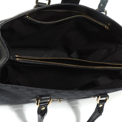 Gucci Monogram Web Large Junco Tote Black 5 of 7