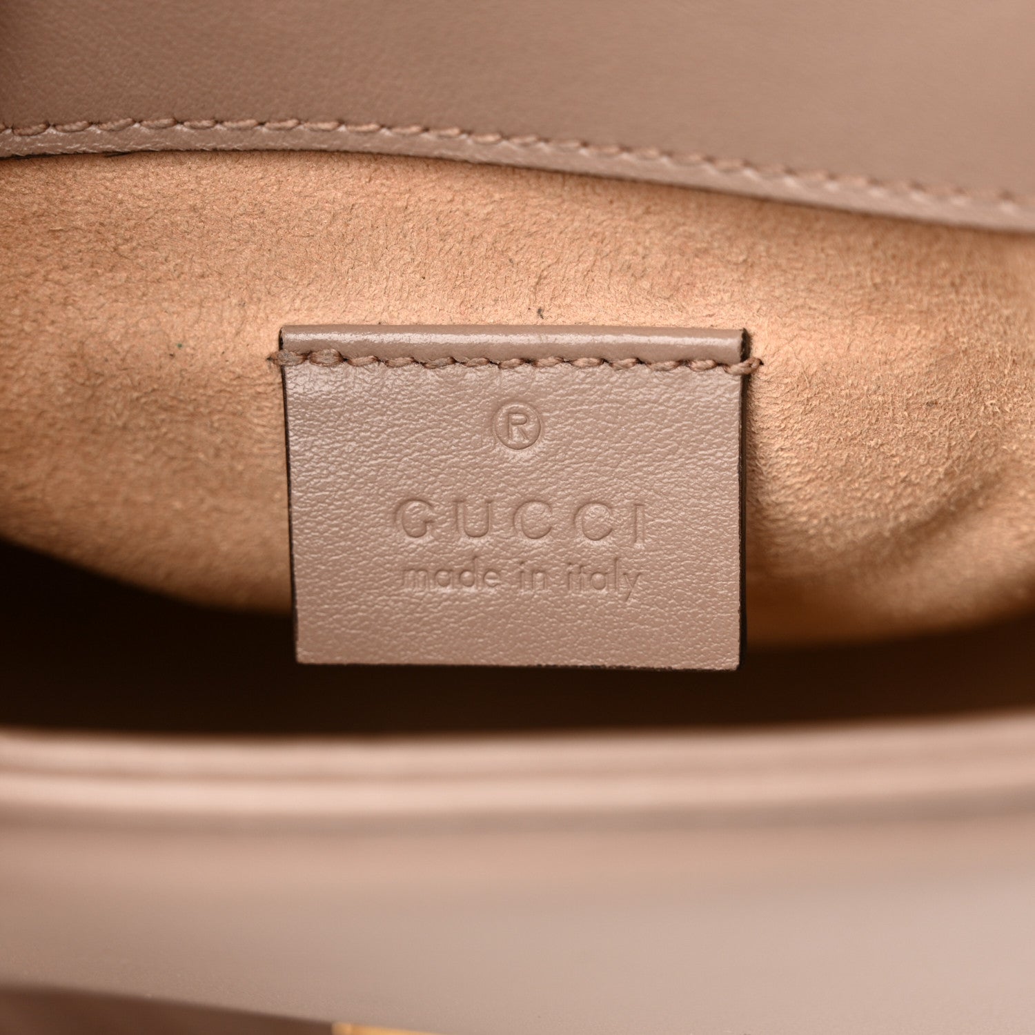 Gucci Calfskin Matelasse Mini GG Marmont Top Handle Shoulder Bag Porcelain Rose 6 of 15