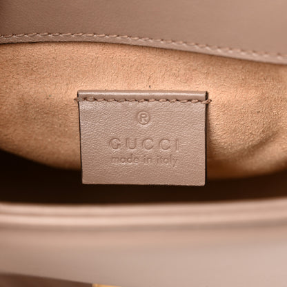 Gucci Calfskin Matelasse Mini GG Marmont Top Handle Shoulder Bag Porcelain Rose 6 of 15