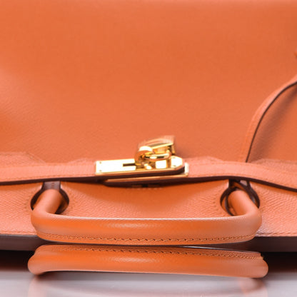 Hermes Epsom Birkin 30 Orange 33 of 36