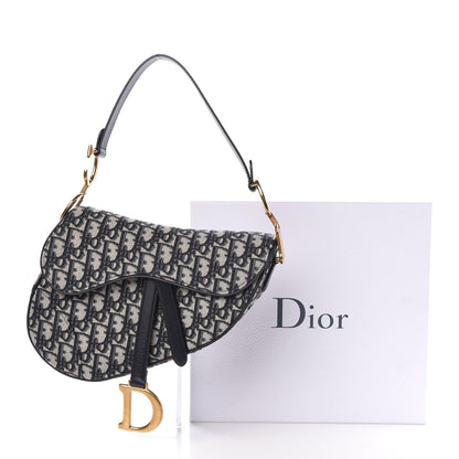 Christian Dior Oblique Saddle Bag Blue 8 of 8