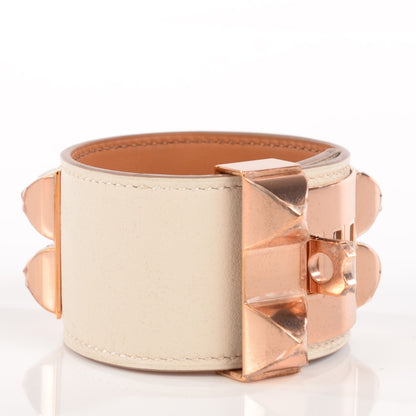 Hermes Swift Collier de Chien CDC Bracelet S Craie 3 of 6