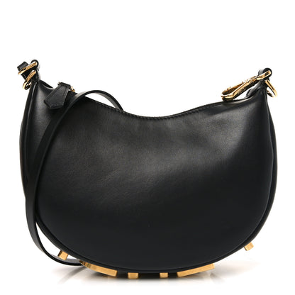 Fendi Vitello Grace Matte Mini Fendigraphy Hobo Bag Black 1 of 10