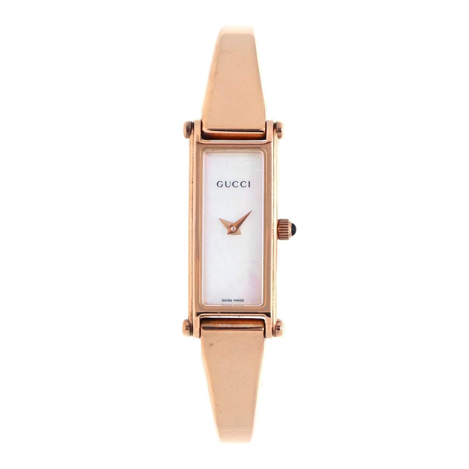 Gucci Stainless Steel Mother of Pearl 12mm 1500L Horsebit Quartz Watch 2 of 8